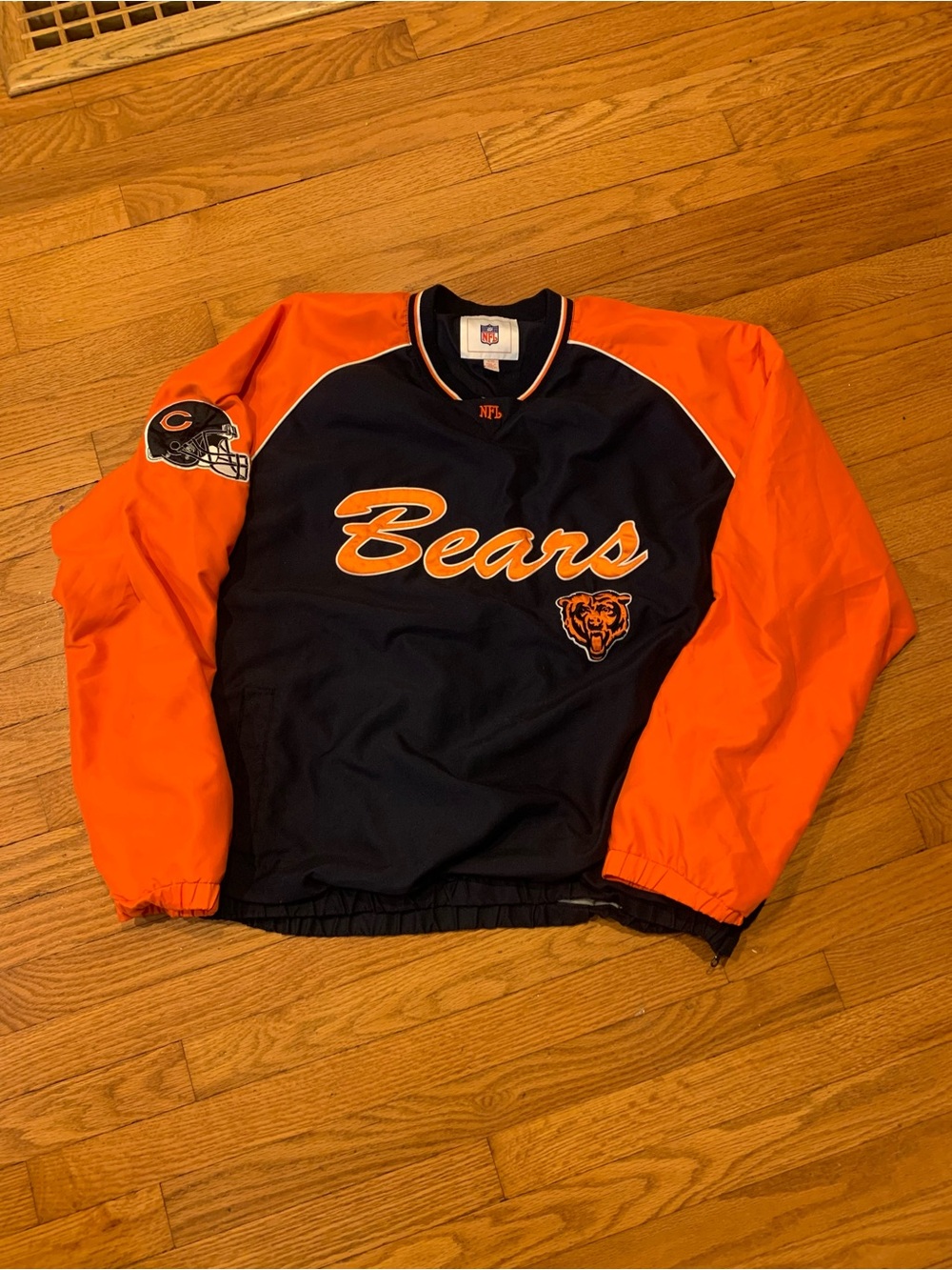 Vintage Y2K NFL Chicago Bears Pullover Windbreaker Jacket